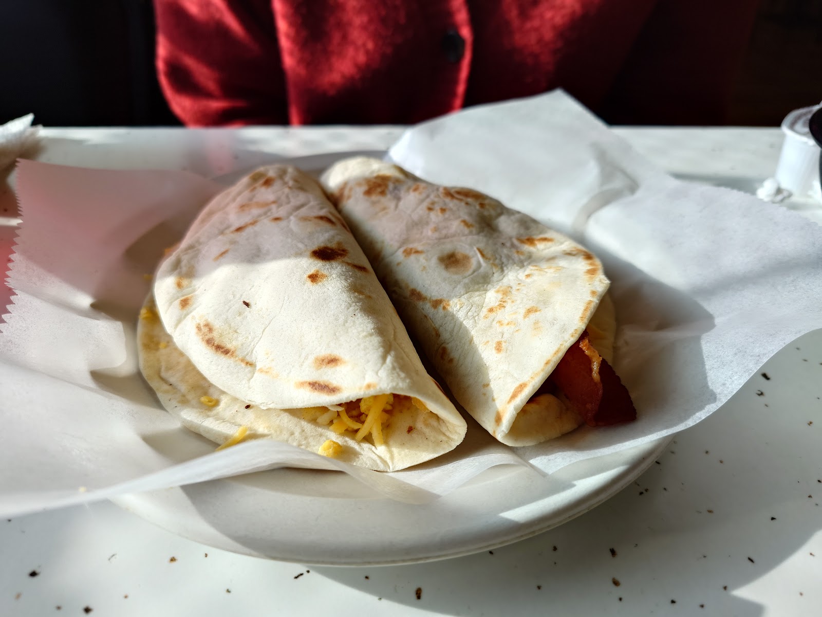 Folded quesadillas at Mí Pueblito Mexican Restaurant